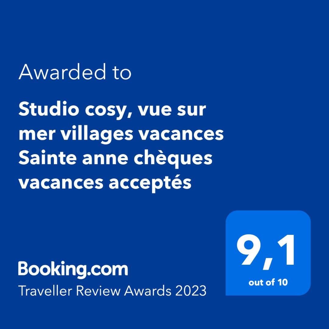 Studio Cosy, Vue Sur Mer Villages Vacances Sainte Anne Cheques Vacances Acceptes Cameră foto